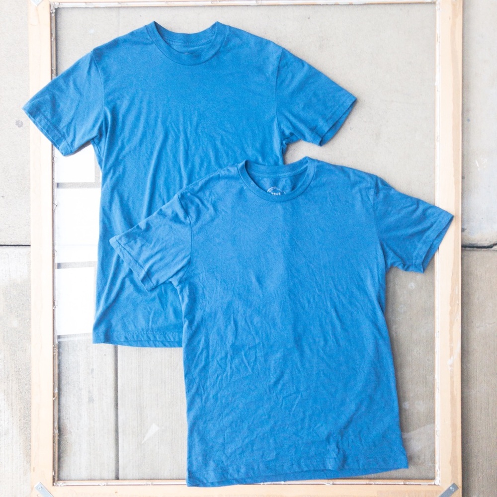 Set of 2 True Classic Small Blue Adult Tees